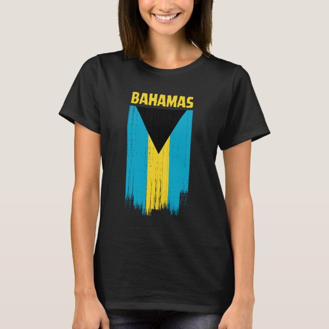 Camiseta Bandeira das Bahamas (Frente)