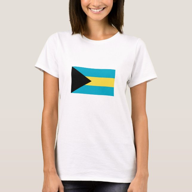 Camiseta Bandeira das Bahamas (Frente)