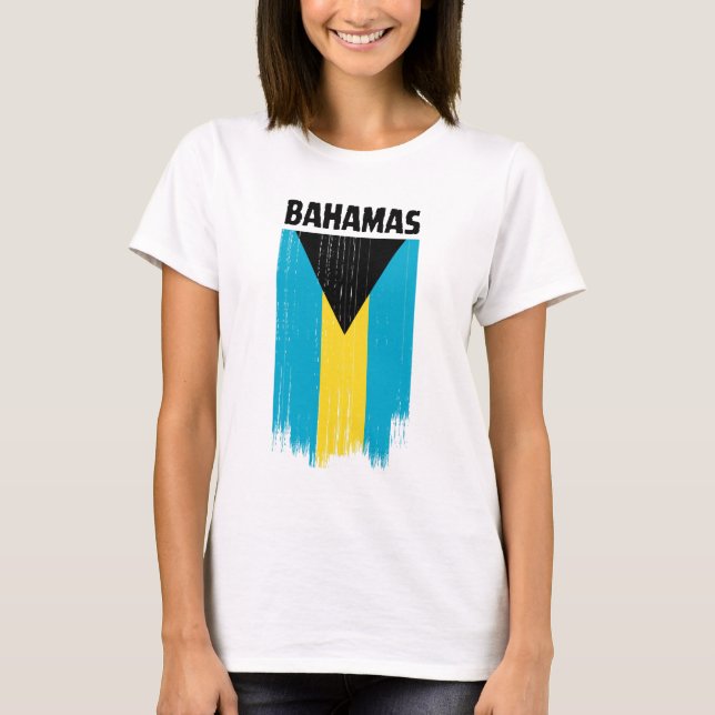 Camiseta Bandeira das Bahamas  (Frente)