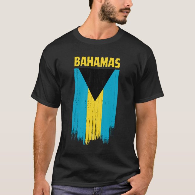 Camiseta Bandeira das Bahamas (Frente)