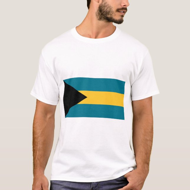 Camiseta Bandeira das Bahamas (Frente)