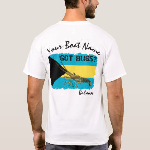Camiseta Bandeira das Bahamas com design de lavagante