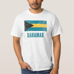 Camiseta Bandeira das Bahamas: "Grunge".