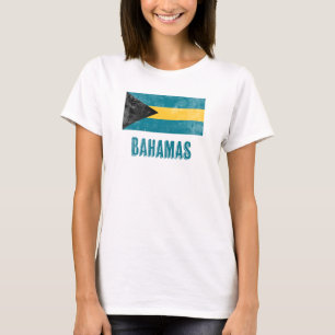 Camiseta Bandeira das Bahamas: "Grunge".
