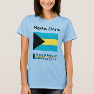 Camiseta Bandeira das Bahamas Personalizada