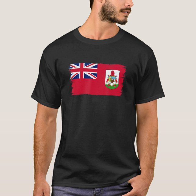 Camiseta Bandeira das Bermudas Bermudas 1 (Frente)