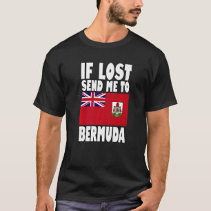 Camiseta Bandeira das Bermudas Design Se perdido me mande p