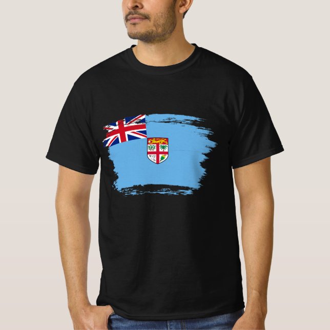 Camiseta Bandeira das Fiji (Frente)