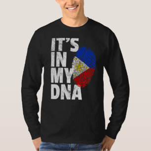 Camiseta Bandeira das Filipinas Está no Meu País de Natal
