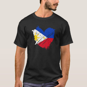 Camiseta Bandeira das Filipinas Eu amo Está no meu DNA Pres