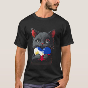 Camiseta Bandeira das Filipinas Orgulho Filipino Pinoy Raíz