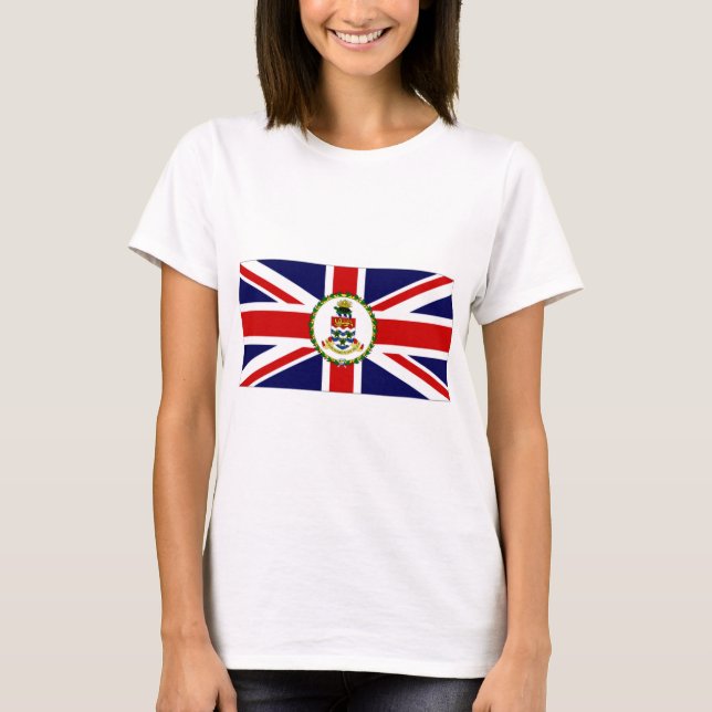 Camiseta Bandeira das Ilhas Cayman (Frente)
