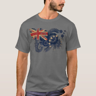 Camiseta Bandeira das Ilhas Cook