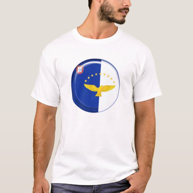 Camiseta Bandeira das ilhas de Açores (Frente)