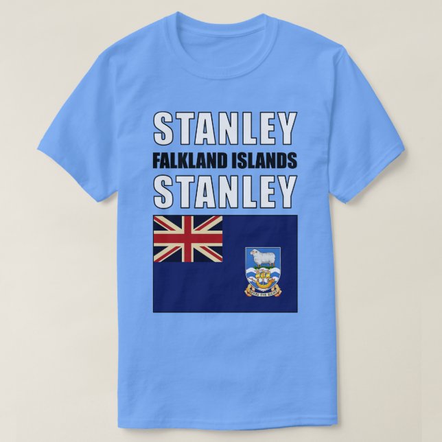 Camiseta Bandeira das Ilhas Falkland (Frente do Design)