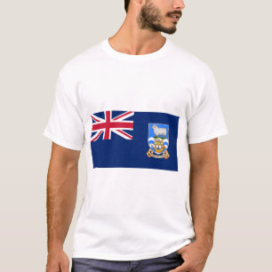 Camiseta Bandeira das Ilhas Falkland (Território Britânico)