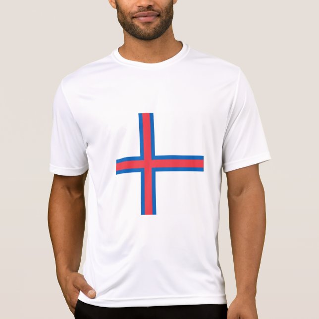 Camiseta Bandeira das Ilhas Faroé (Frente)