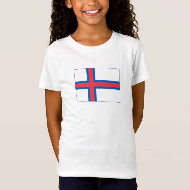 Camiseta Bandeira das Ilhas Faroé (Frente)