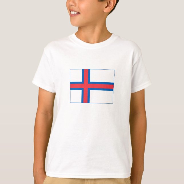 Camiseta Bandeira das Ilhas Faroé (Frente)