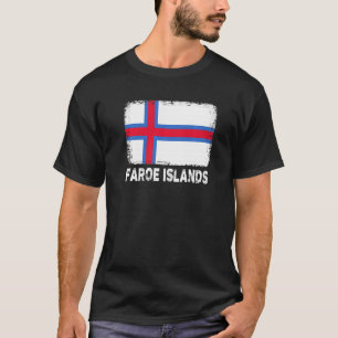 Camiseta Bandeira das Ilhas Faroé Apoiar Pessoas Faroesas