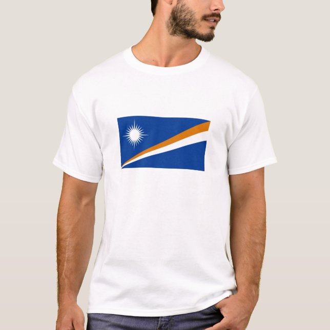 Camiseta Bandeira das Ilhas Marshall (Frente)