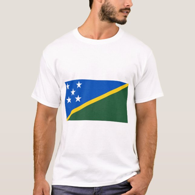 Camiseta Bandeira das Ilhas Salomão (Frente)