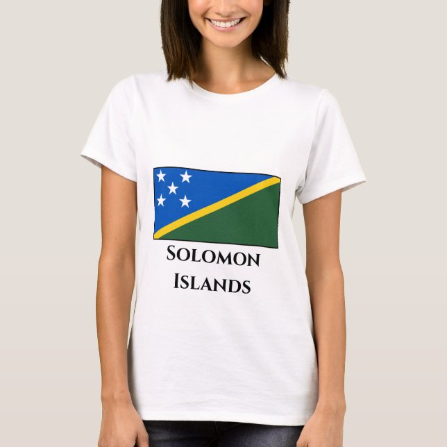 Camiseta Bandeira das Ilhas Salomão (Frente)