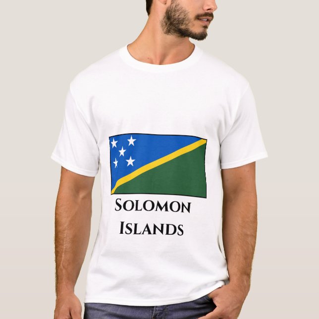 Camiseta Bandeira das Ilhas Salomão (Frente)