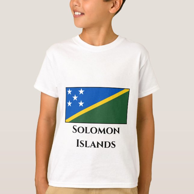 Camiseta Bandeira das Ilhas Salomão (Frente)
