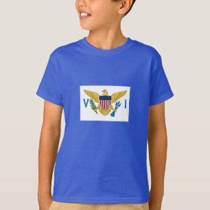 Camiseta Bandeira das Ilhas Virgens Americanas Patriota