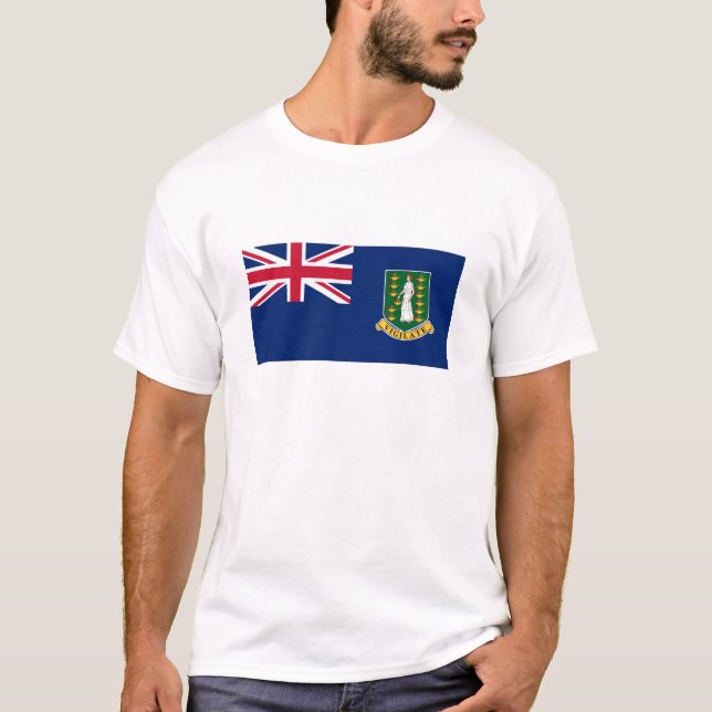 Camiseta Bandeira das Ilhas Virgens Britânicas (Frente)
