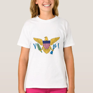 Camiseta Bandeira das Ilhas Virgens dos Estados Unidos