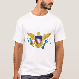 Camiseta Bandeira das Ilhas Virgens dos Estados Unidos