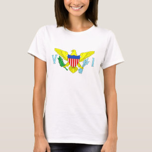 Camiseta Bandeira das Ilhas Virgens dos EUA