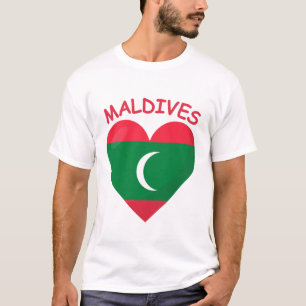 Camiseta bandeira das Maldivas
