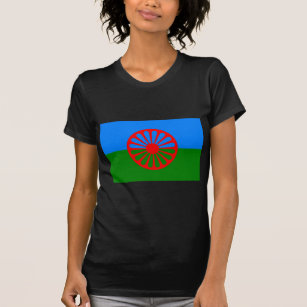 Camiseta Bandeira das pessoas romanichéis - bandeira romani