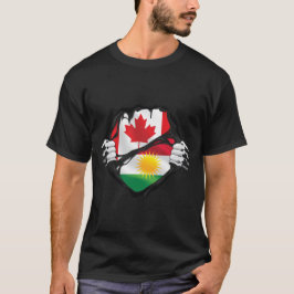 Camiseta Bandeira das Raízes do Curdistão