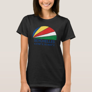Camiseta Bandeira das Seicheles Vintage Beach Sunset Africa