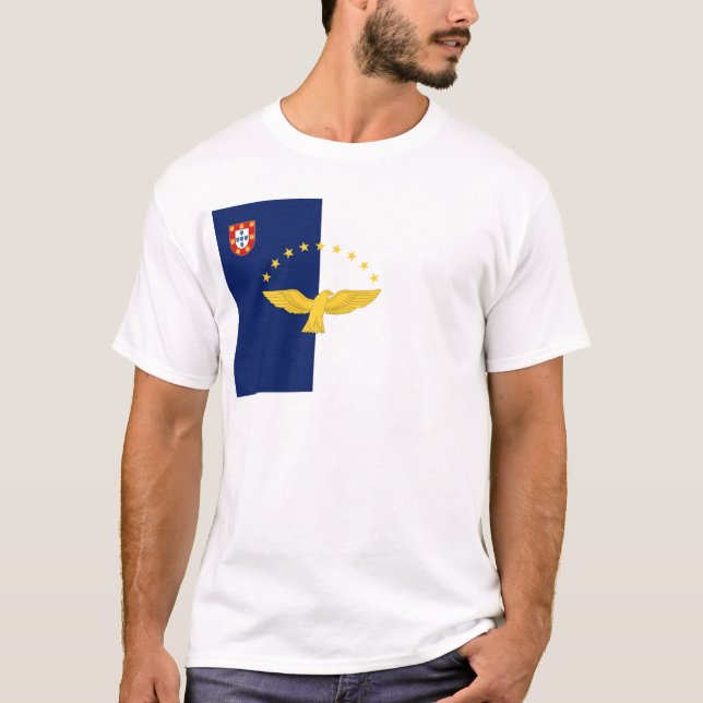 Camiseta Bandeira de Açores (Portugal) (Frente)
