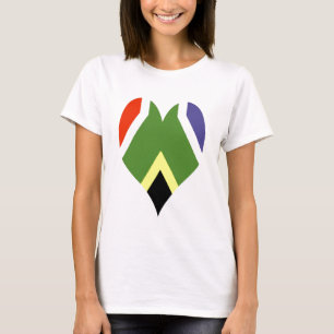 Camiseta Bandeira de África do Sul Bokke