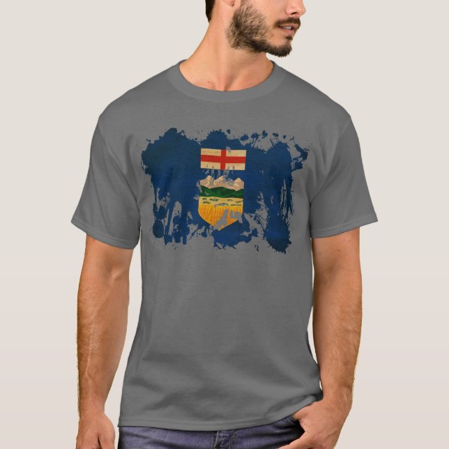 Camiseta Bandeira de Alberta (Frente)