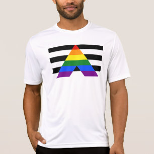 Camiseta Bandeira de aliado straight da SlipperyJoe lisa ar