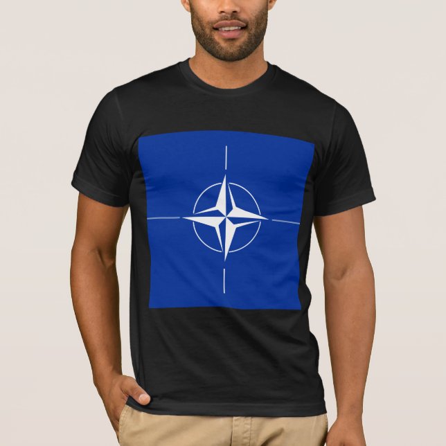 Camiseta Bandeira de alta qualidade da OTAN (Frente)