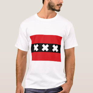 Camiseta Bandeira de Amesterdã