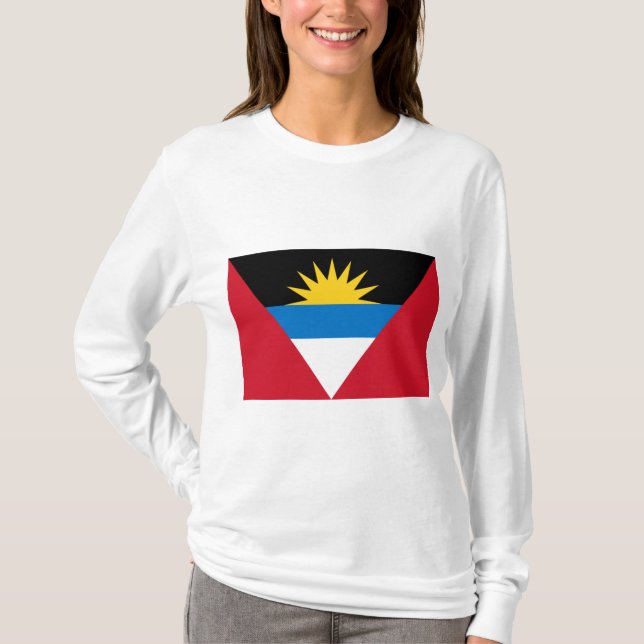 Camiseta Bandeira de Antígua e Barbuda (Frente)