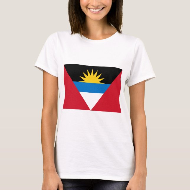 Camiseta Bandeira de Antígua e de Barbuda (Frente)