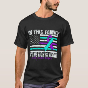 Camiseta Bandeira de Apoio à Conscientização sobre Prevençã