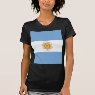 Camiseta Bandeira de Argentina