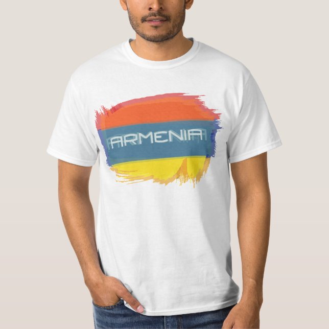Camiseta Bandeira de Arménia (Frente)