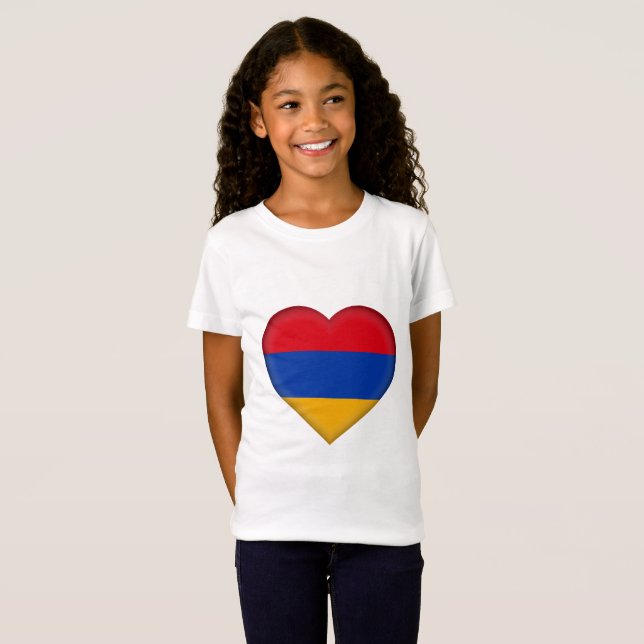 Camiseta Bandeira de Arménia (Frente Completa)